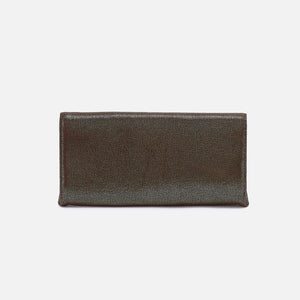 Rachel Continental Wallet In Metallic Leather - Coffee Galaxy