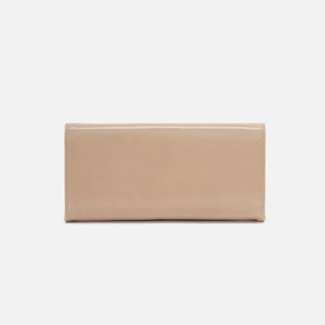 Rachel Continental Wallet In Polished Leather - Quartz