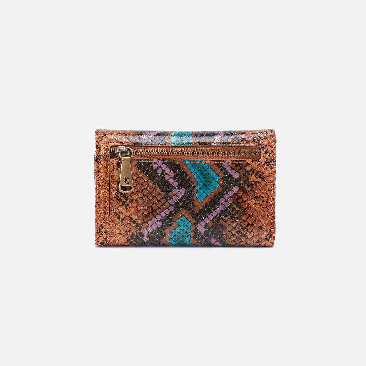 Hobo International Origami Foldover Clutch sold Wristlet Snake Light Olive Wallet