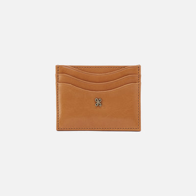 Max Card Case In Polished Leather - Natural