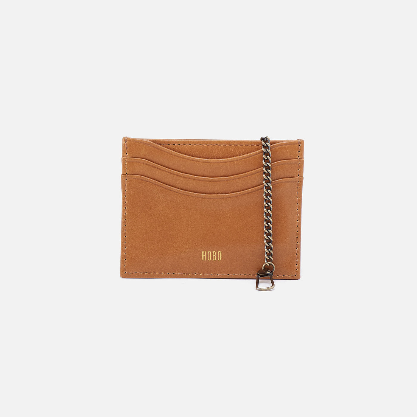 Max Card Case In Polished Leather - Natural