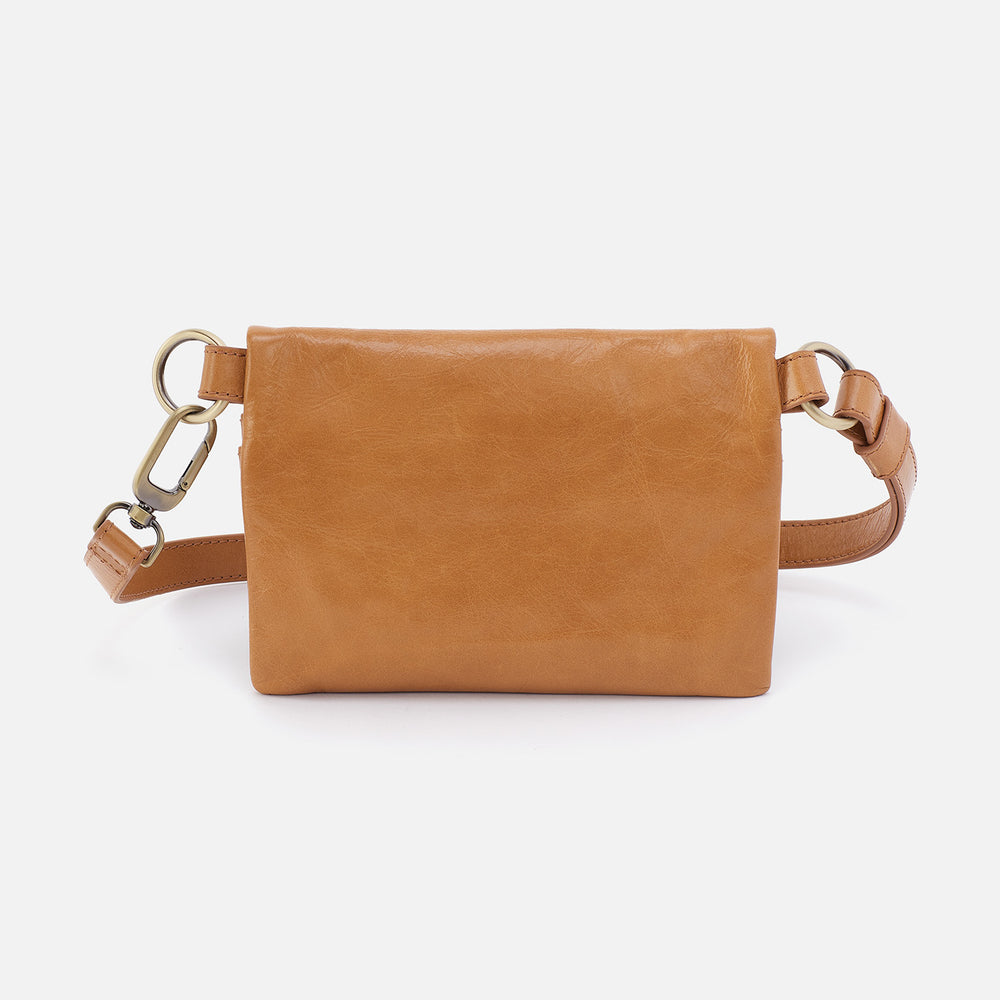 Winn Belt Bag in Polished Leather - Natural