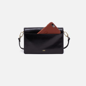 Jill Crossbody In Polished Leather - Black