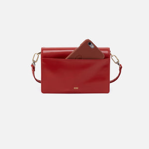 Jill Crossbody In Polished Leather - Brick