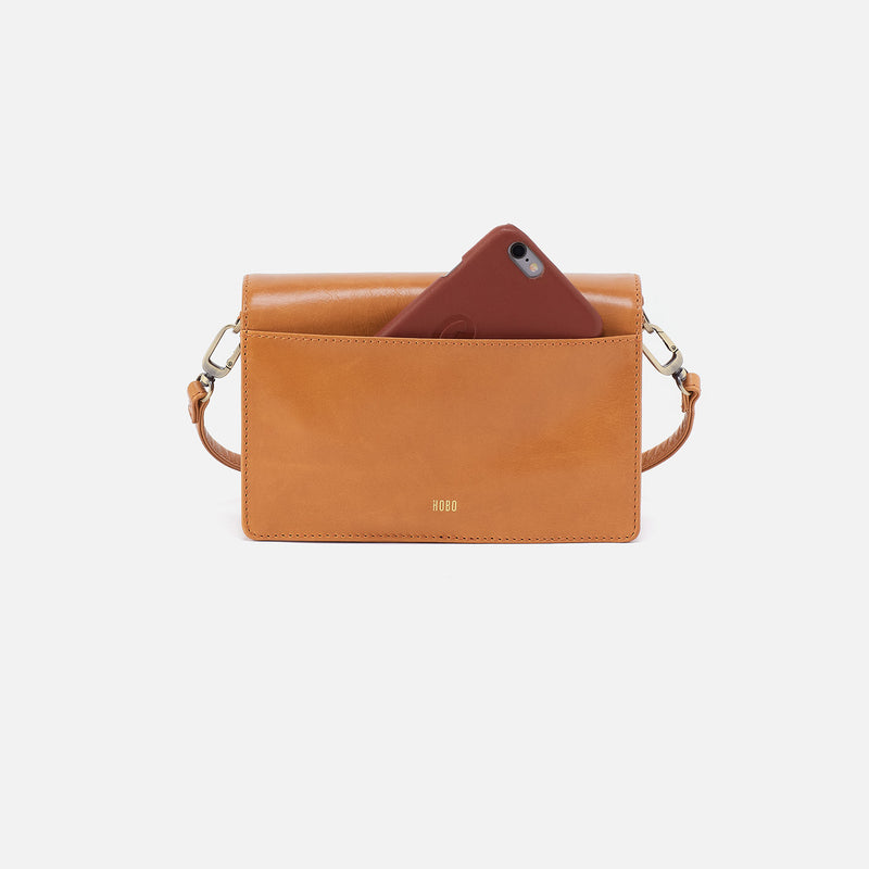 Jill Crossbody In Polished Leather - Natural