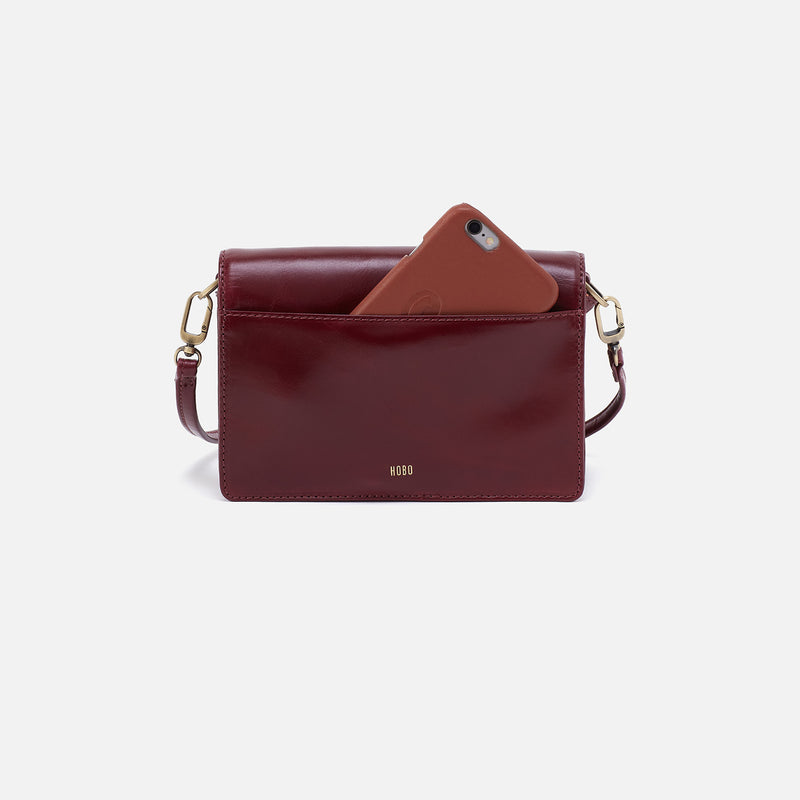 Jill Crossbody In Polished Leather - Winterberry