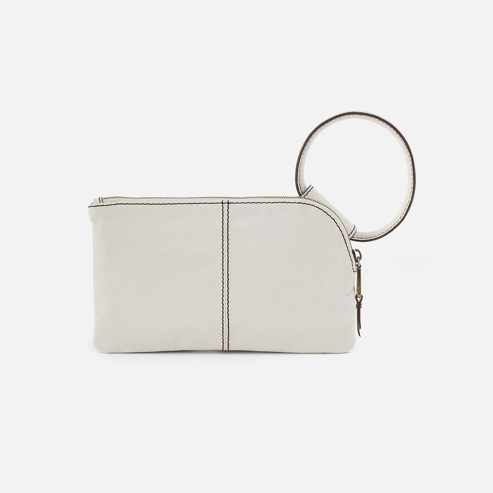 Sable Wristlet in Polished Leather - Latte