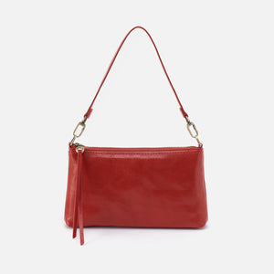 Darcy Crossbody In Polished Leather - Brick