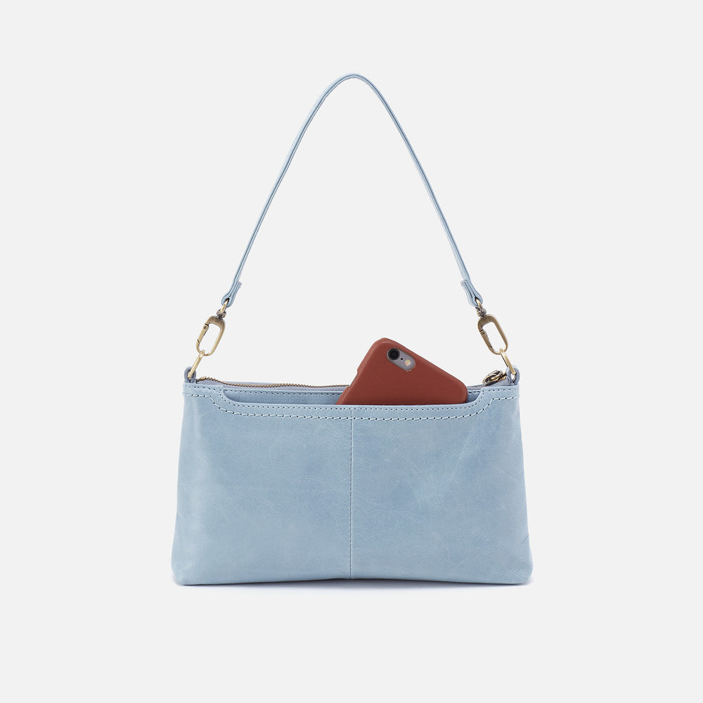 Darcy Crossbody in Polished Leather - Cornflower