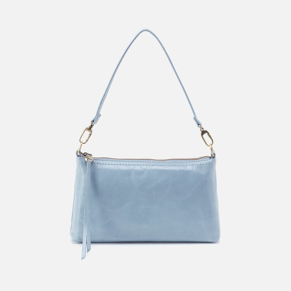 Darcy Crossbody in Polished Leather - Cornflower