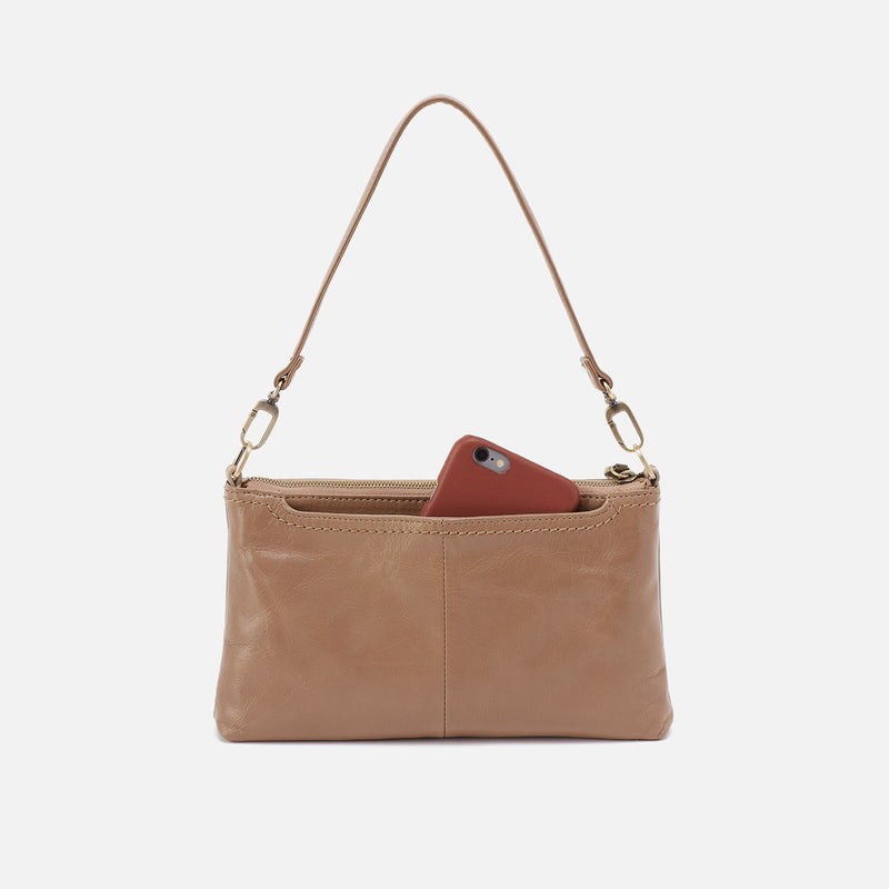 Darcy Crossbody In Polished Leather - Cashmere