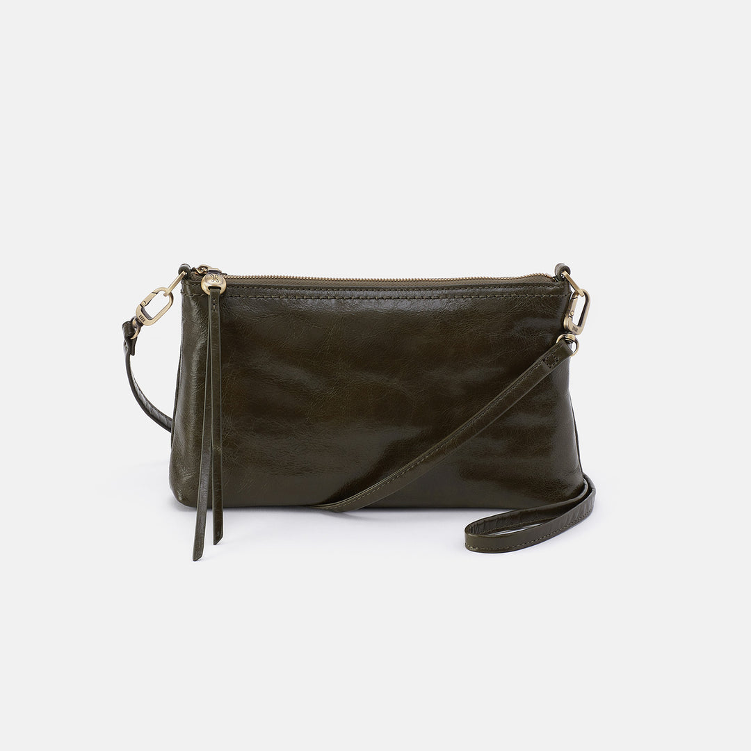 Darcy Crossbody In Polished Leather Black HOBO