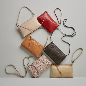 Darcy Crossbody In Polished Leather - Deep Moss