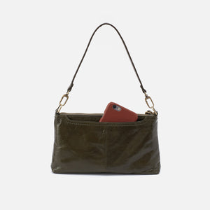 Darcy Crossbody In Polished Leather - Deep Moss