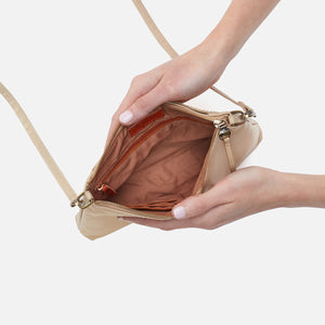 Darcy Crossbody In Polished Leather - Quartz