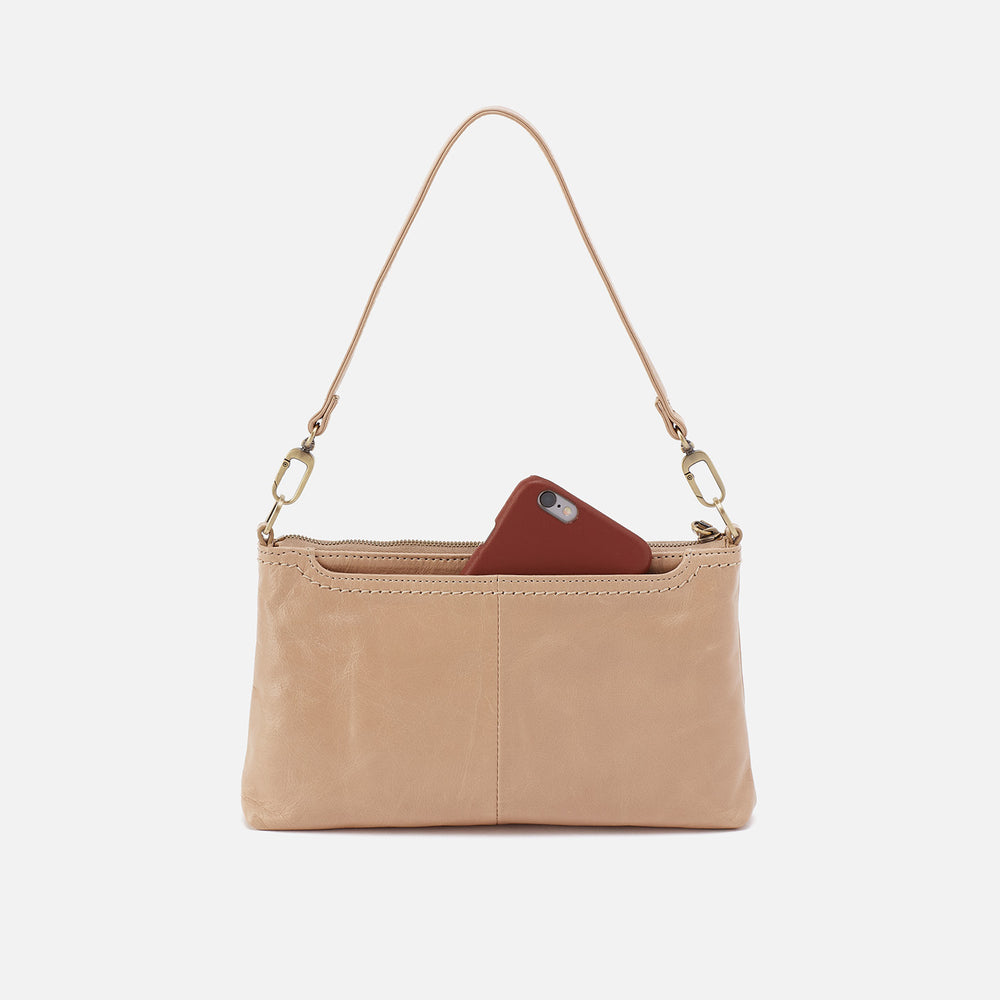 Darcy Crossbody In Polished Leather - Sand