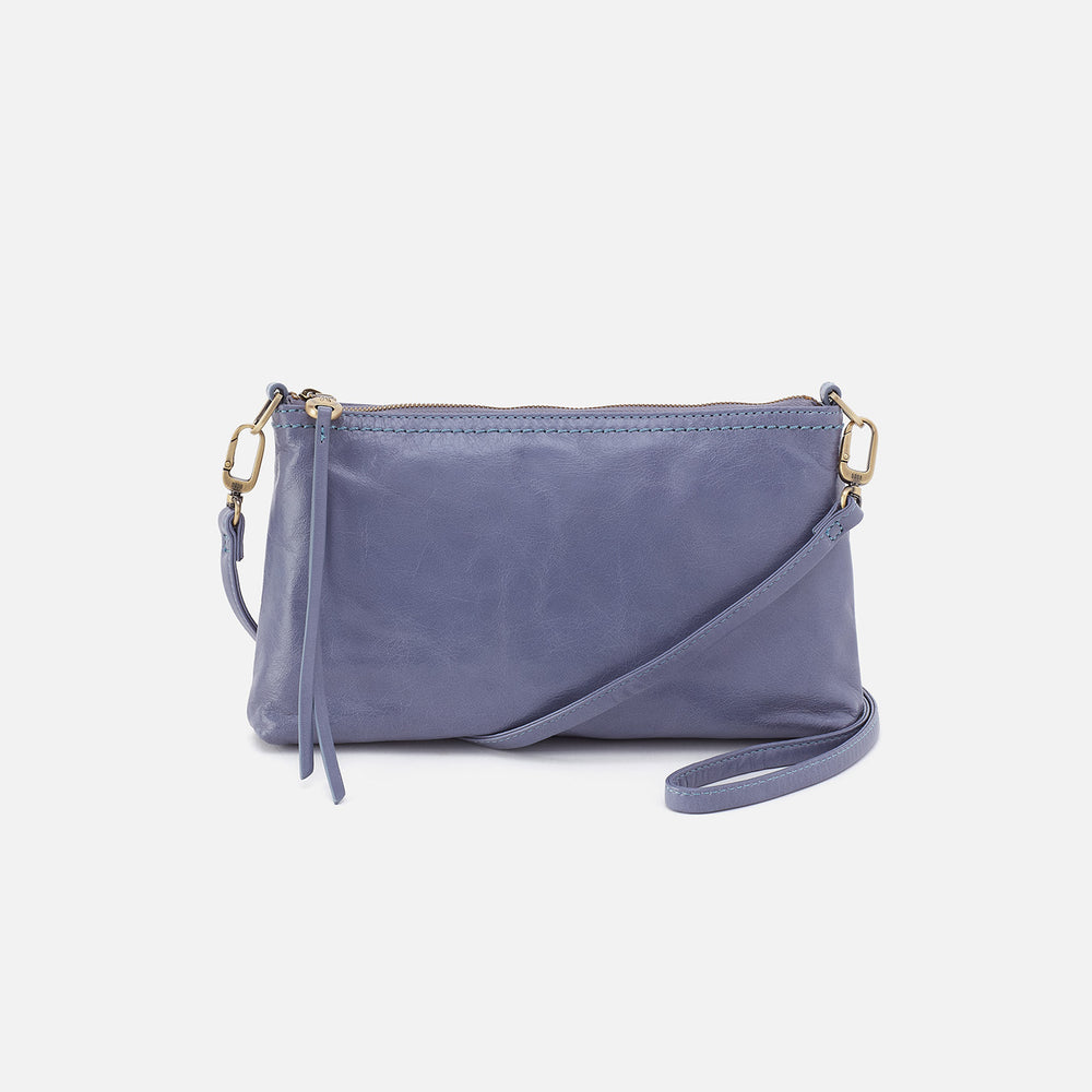 Darcy Crossbody In Polished Leather - Sky Blue