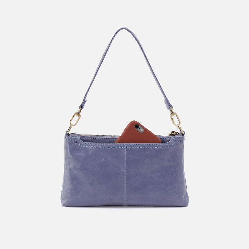 Darcy Crossbody In Polished Leather - Sky Blue