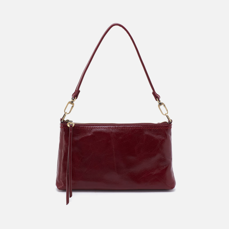 Darcy Crossbody In Polished Leather - Winterberry