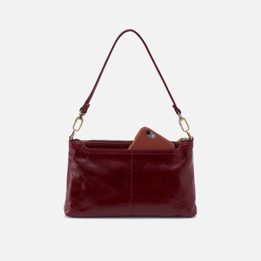 Darcy Crossbody In Polished Leather - Winterberry