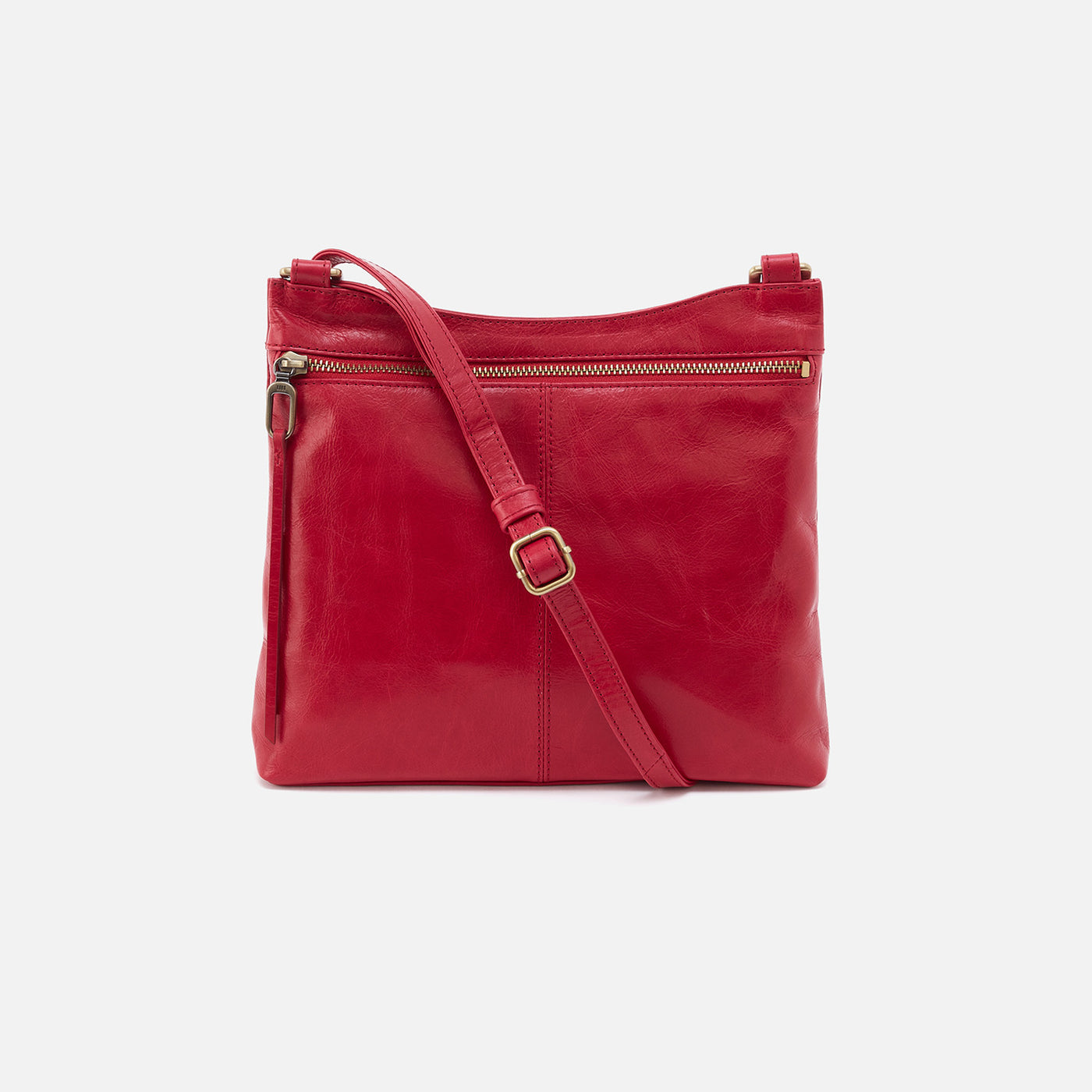 Cambel Crossbody in Polished Leather - Claret – HOBO