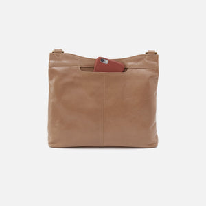 Cambel Crossbody In Polished Leather - Cashmere