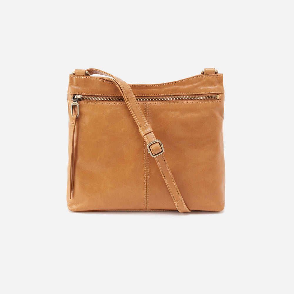 Cambel Crossbody In Polished Leather - Natural