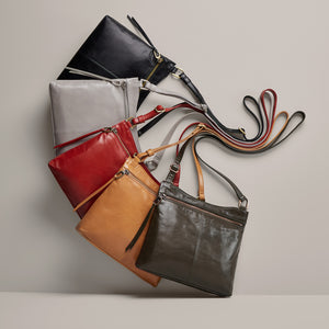 Cambel Crossbody In Polished Leather - Natural