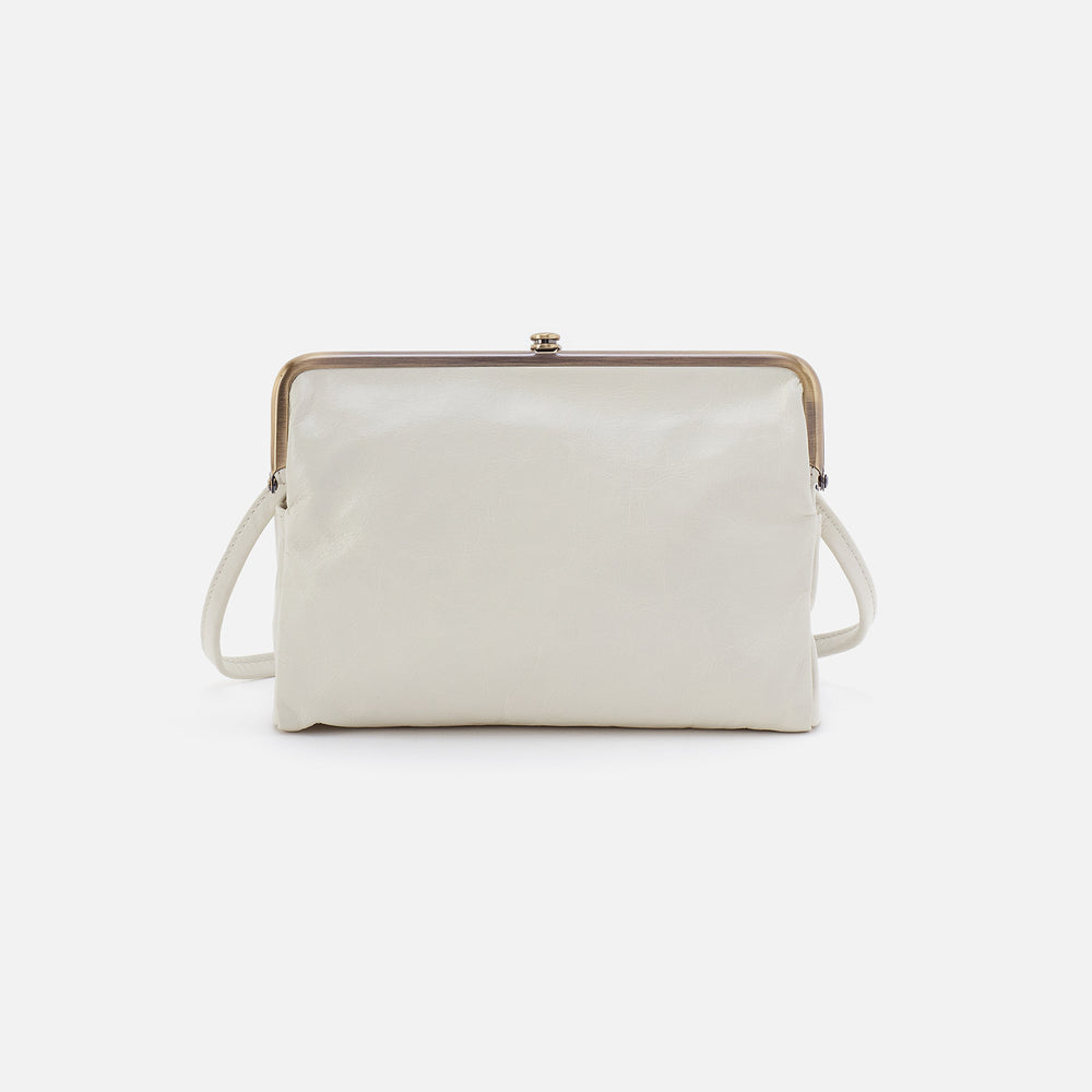 Lauren Crossbody in Polished Leather - Latte