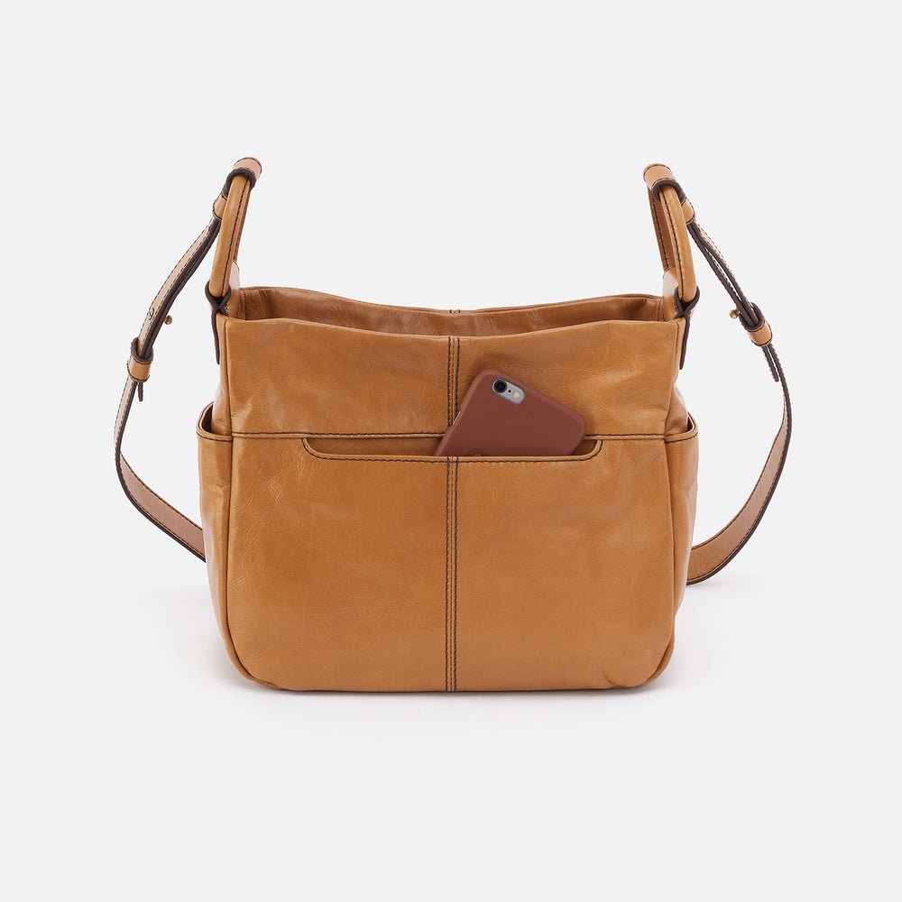 Sheila Crossbody In Polished Leather - Natural