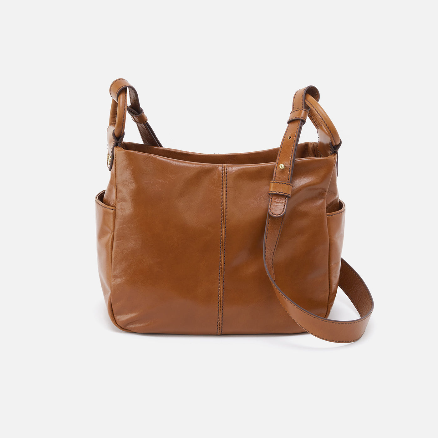 Sheila Crossbody in Polished Leather - Truffle – HOBO