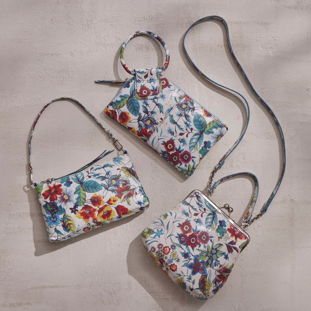 Alba Crossbody in Printed Leather - Botanic Print