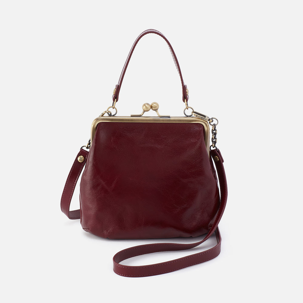 Alba Crossbody In Polished Leather - Winterberry