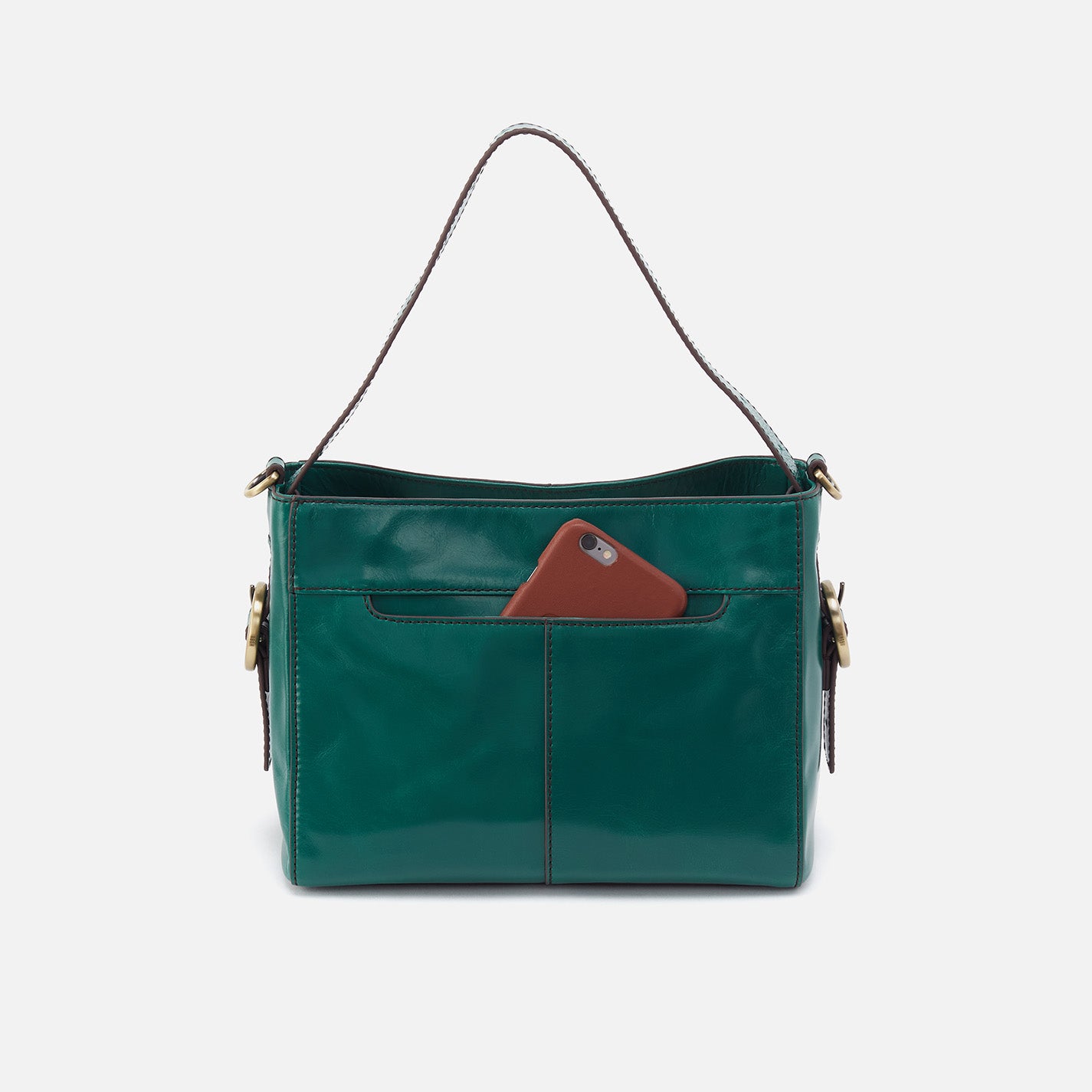 Crossbody Bag - Alpine top Green Leather