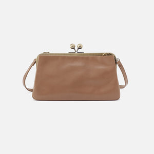 Lauren Frame Crossbody In Polished Leather - Cashmere