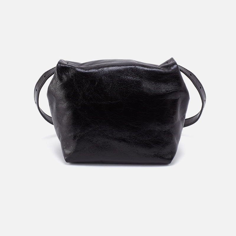 Logan Crossbody In Polished Leather - Black