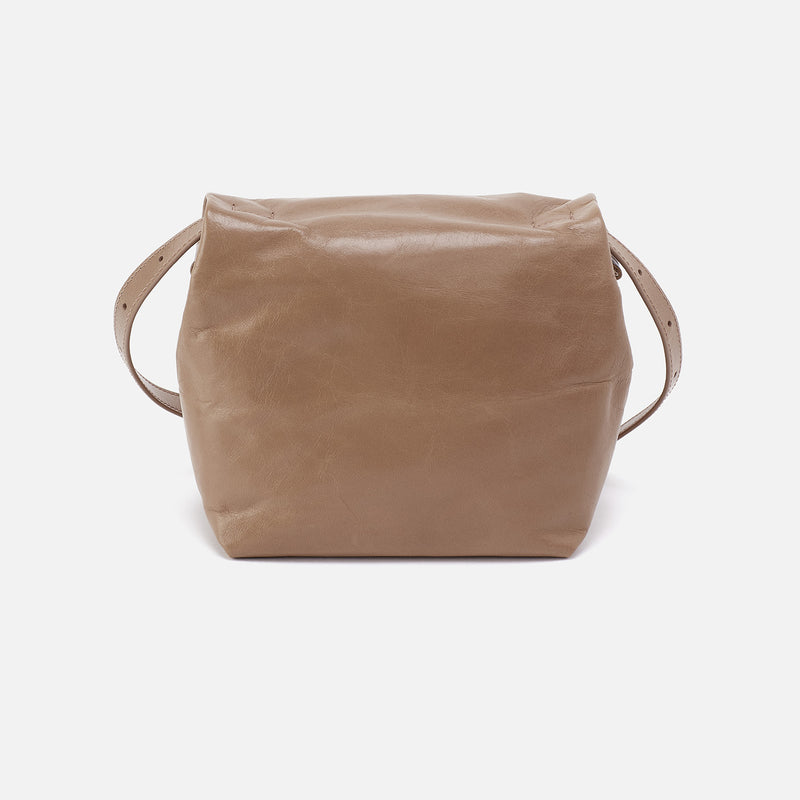 Logan Crossbody In Polished Leather - Cashmere