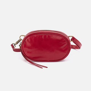 Kerry Belt Bag in Polished Leather - Claret