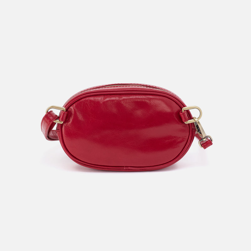 Kerry Belt Bag in Polished Leather - Claret