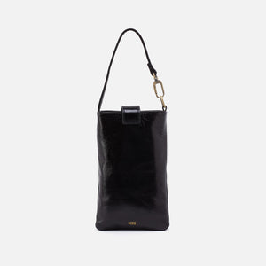 Marlo Carryall Crossbody In Polished Leather - Black