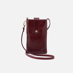 Marlo Carryall Crossbody In Polished Leather - Winterberry