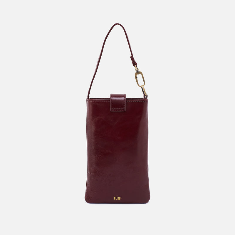 Marlo Carryall Crossbody In Polished Leather - Winterberry