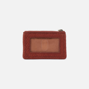 Lumen Card Case In Soft Embossed Leather - Tuscan Brown