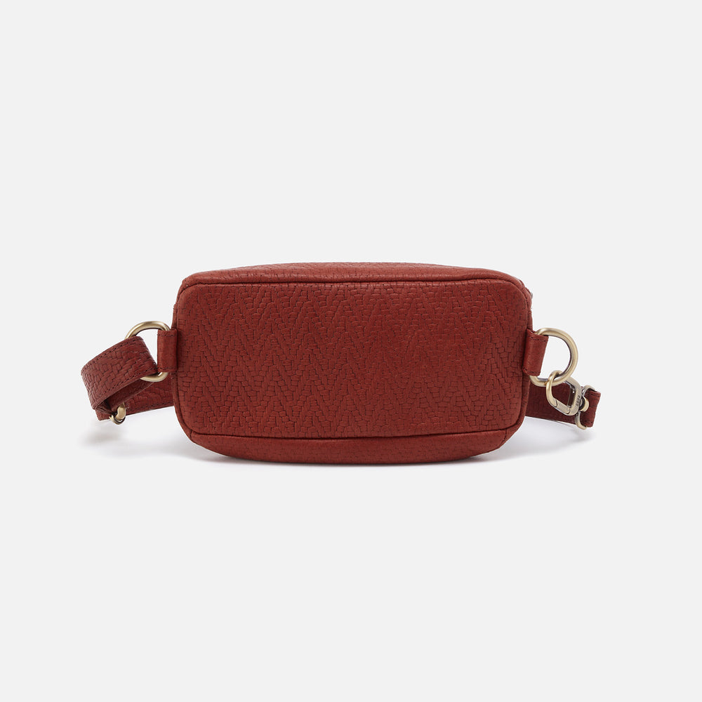 Fern Belt Bag In Soft Embossed Leather - Tuscan Brown