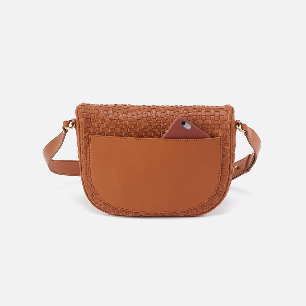 Juno Belt Bag in Wave Weave Leather - Wheat