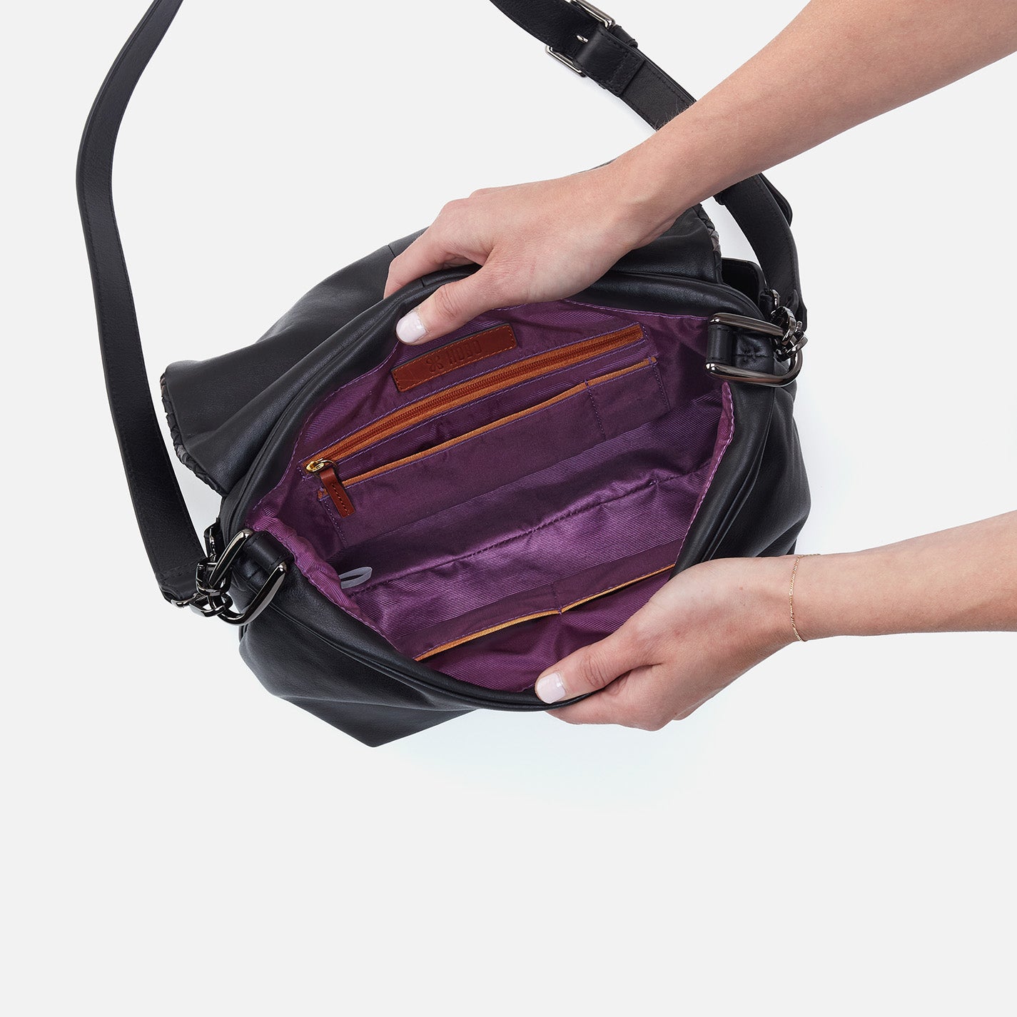 Hobo popular Hark Convertible handbag in Plum Graphite