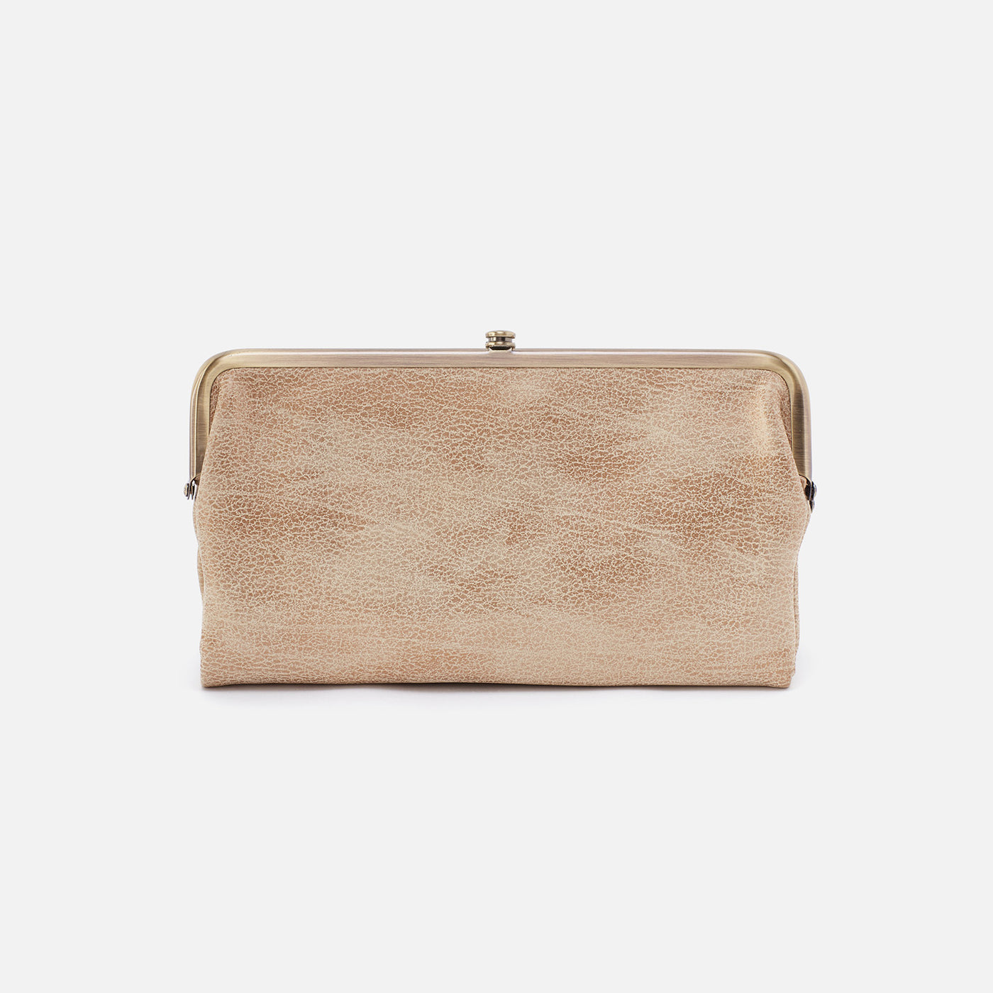 Hobo Kiss Lock Taupe Wallet
