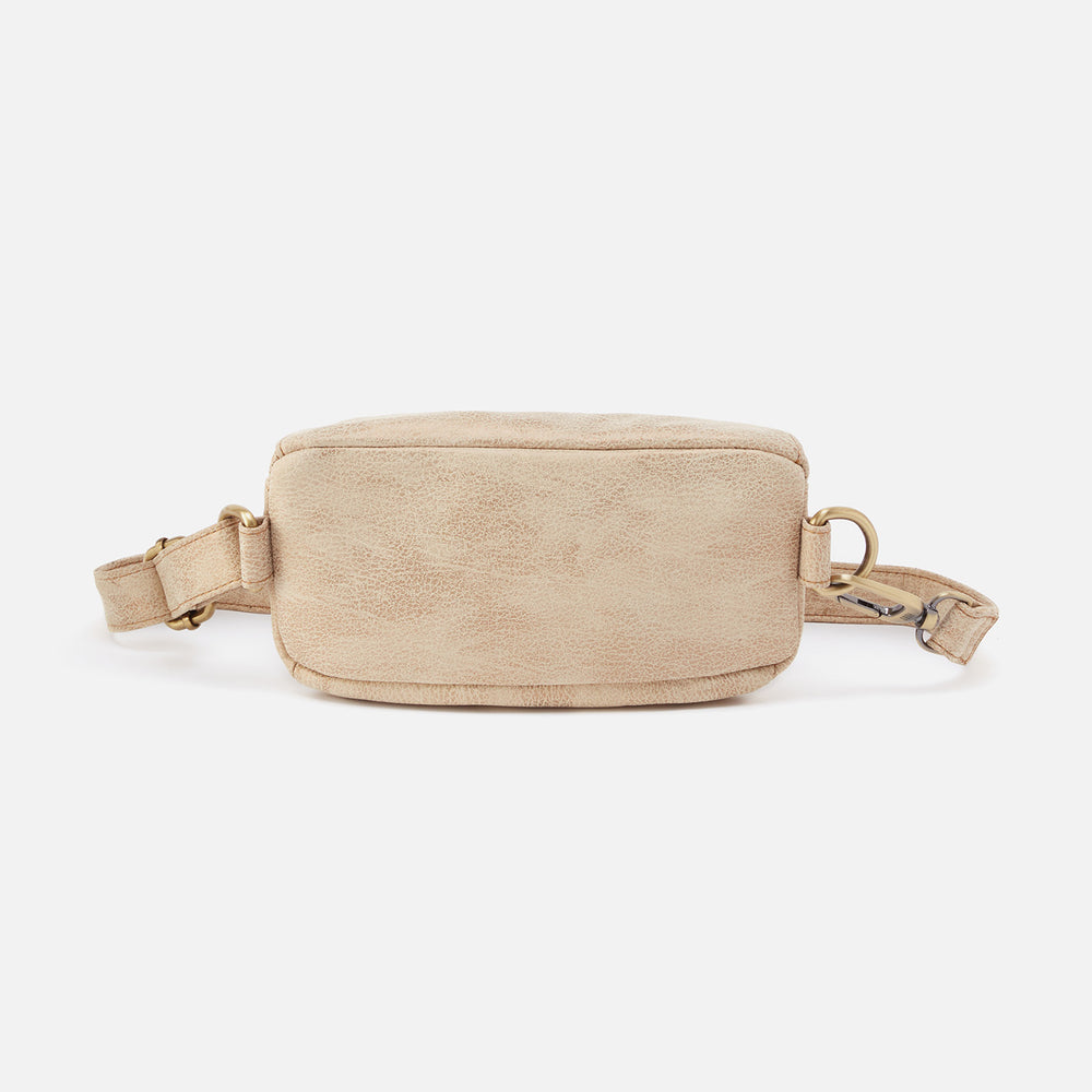 Fern Belt Bag In Metallic Leather - Gold Leaf