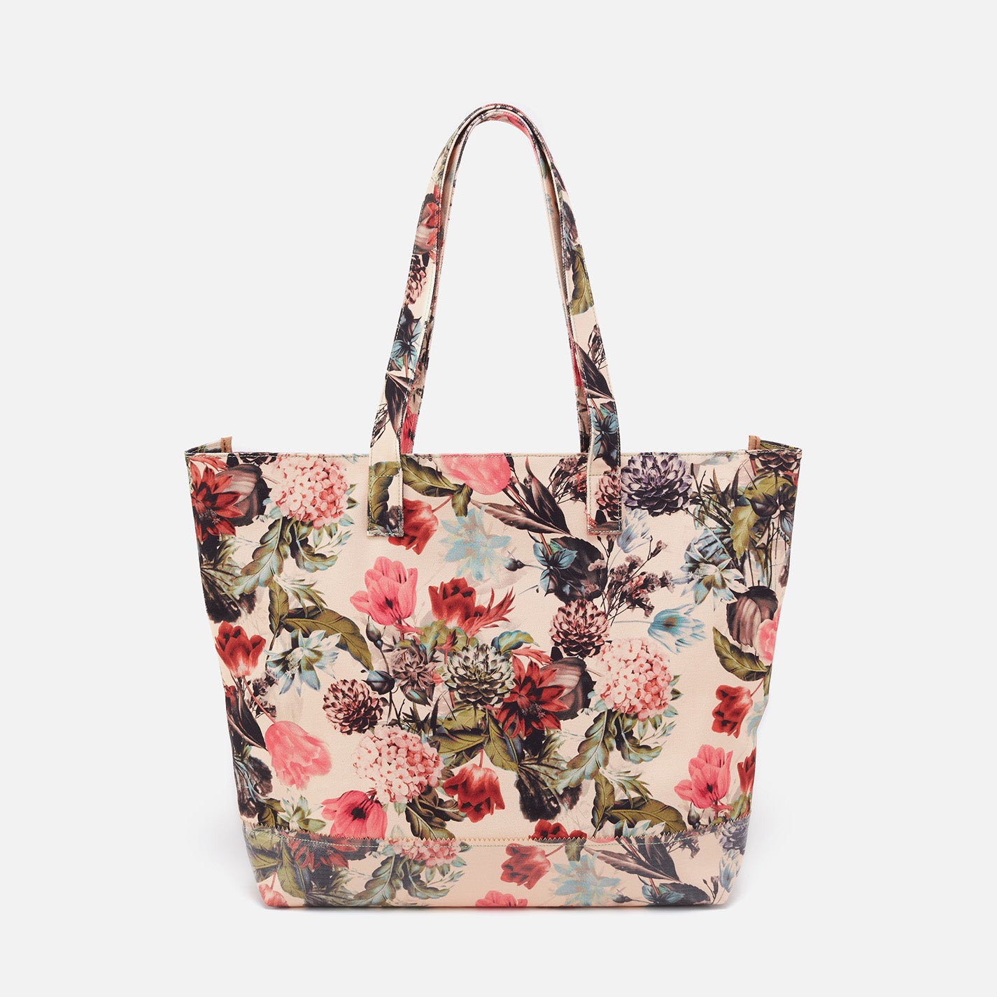 Canvas tote bag flower print, Simple Floral canvas tote bag with