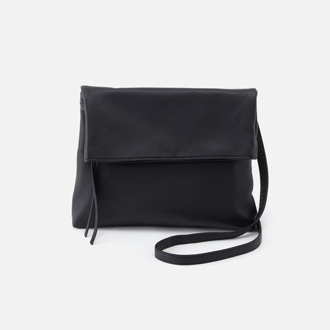 Zara - Crossbody Bag with Foldover Flap in Black - One Size Only - Man